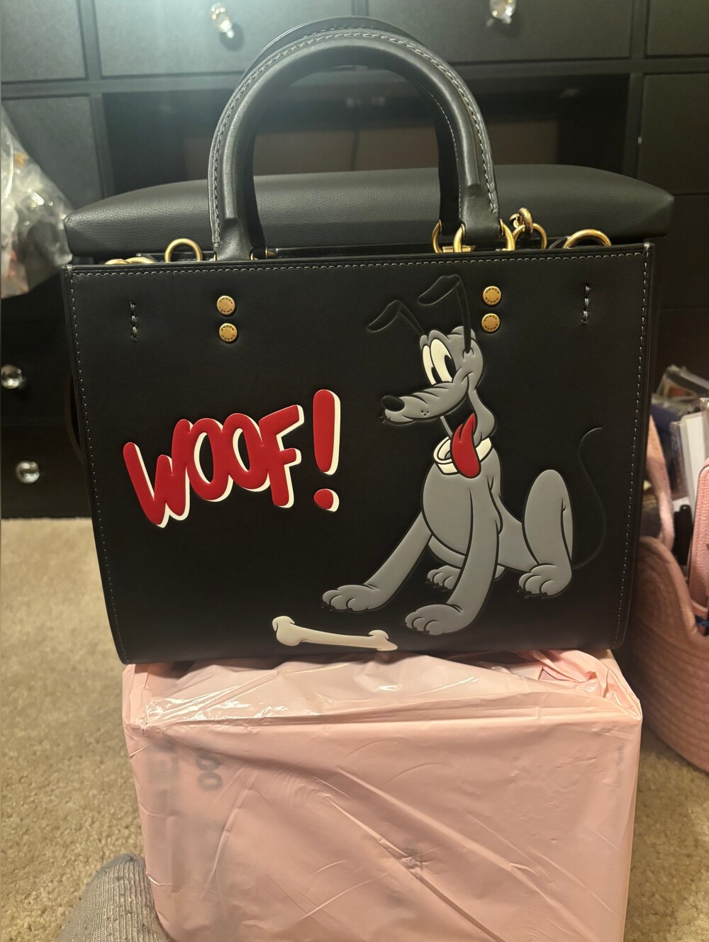 Coach Outlet Disney X Coach Rogue Bag 25 With Pluto